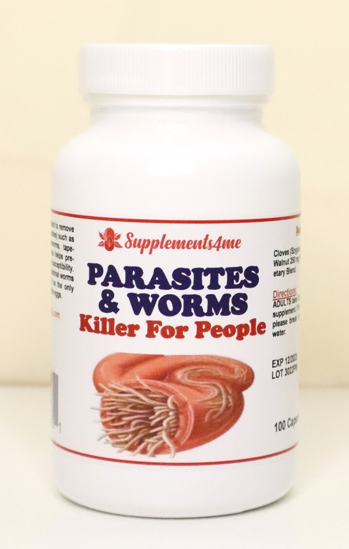 Natural Dewormer for Man & Women formulated to kill, flush worms parasites eggs