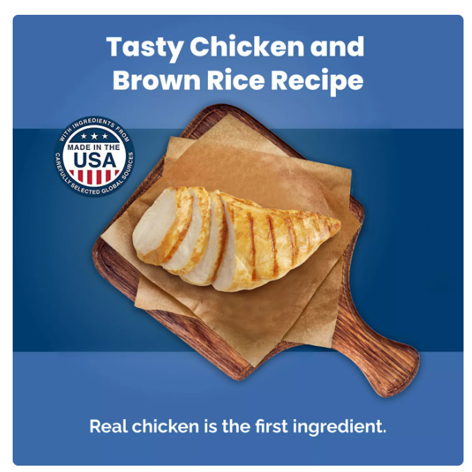 Blue Buffalo Life Protection Large Breed Adult Dog Food Chicken Brown Rice 30 lb