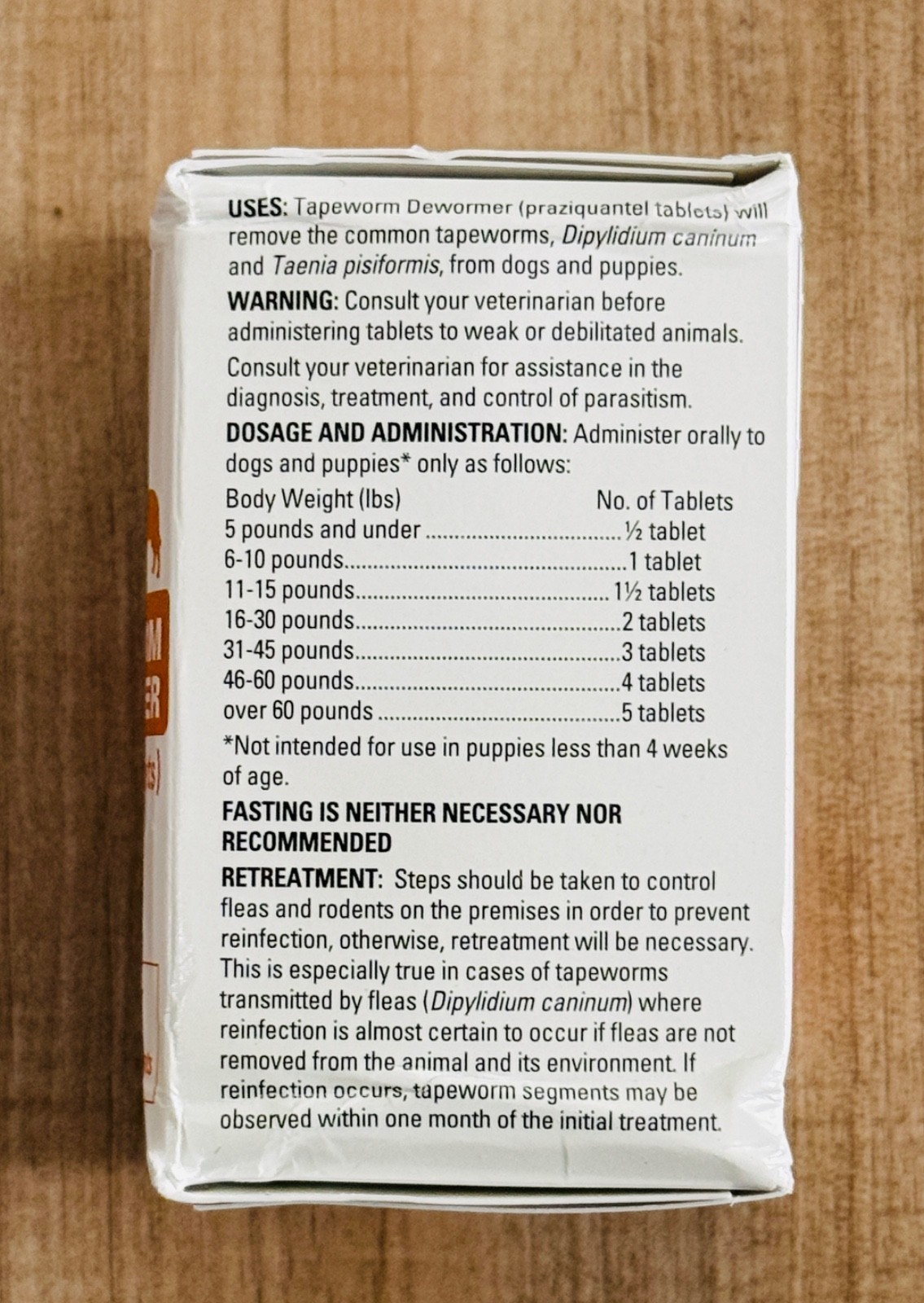 NEW Elanco 34 mg Praziquan Tapeworm Dewormer 5 Count Tablets For Dogs EXP 05/29