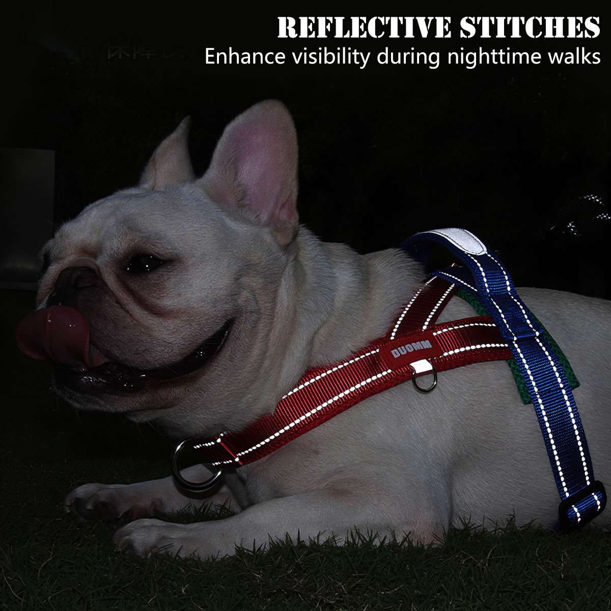 Dog Pet Vest Harness No Pull w/ Handle Adjustable Control Harness Reflective