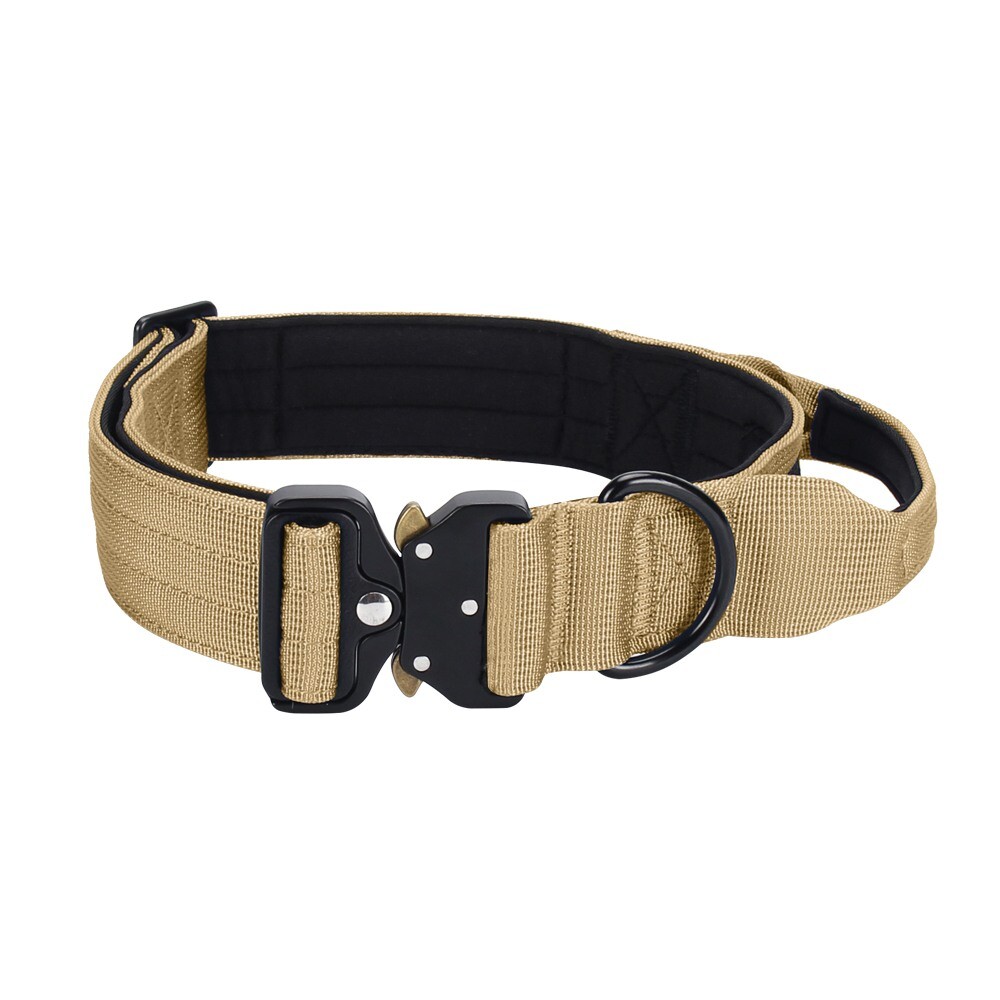 TSG Nylon Heavy Duty Dog Collar With Handle CanineTraining Walking