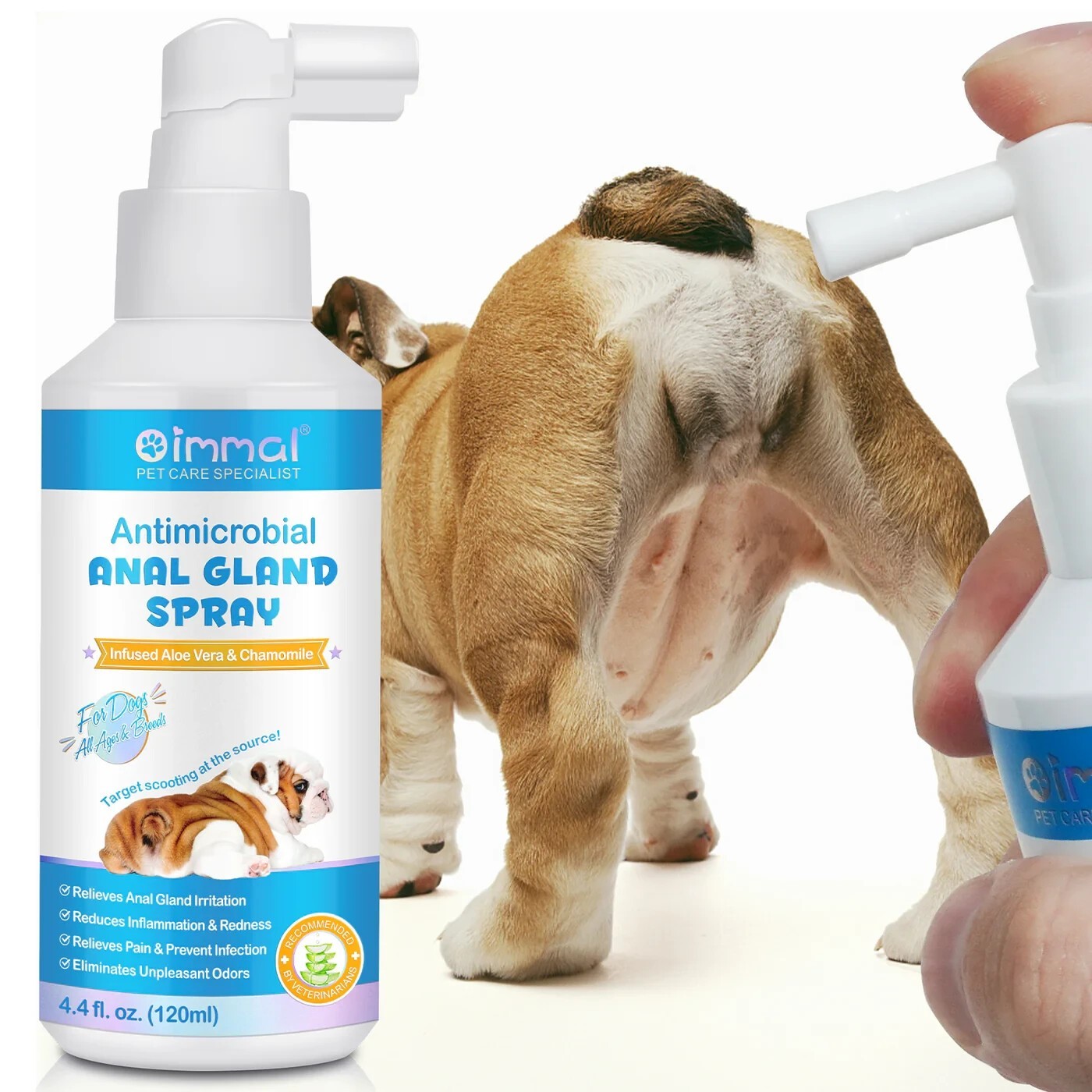 Dog Anal Gland Fast Pain Relieves & Soothes Itching, Anti-Itch Spray for Dogs