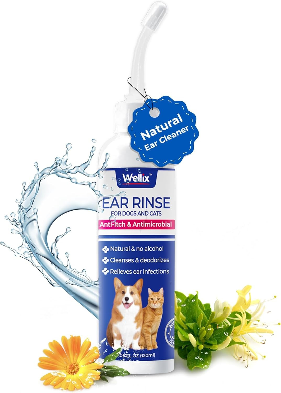 120Ml Ear Cleaner for Dog & Cat – Ear Infection Treatment without Irritation – D