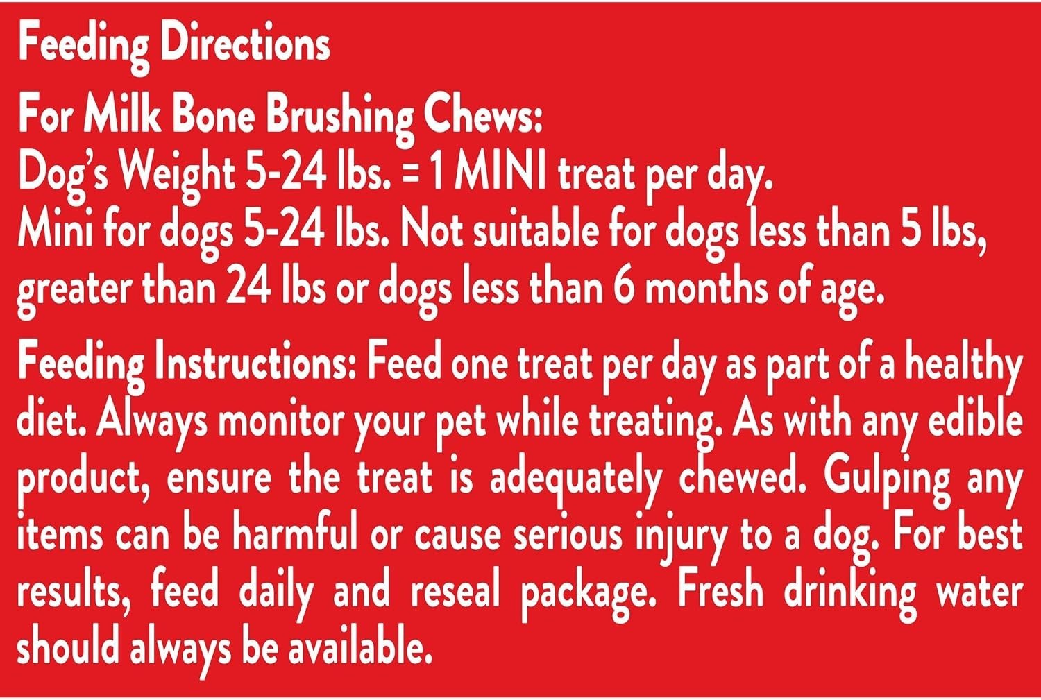 Milk-Bone Brushing Chews Mini Stick Daily Dental Dog Treats 48 counts 18.9oz Bag