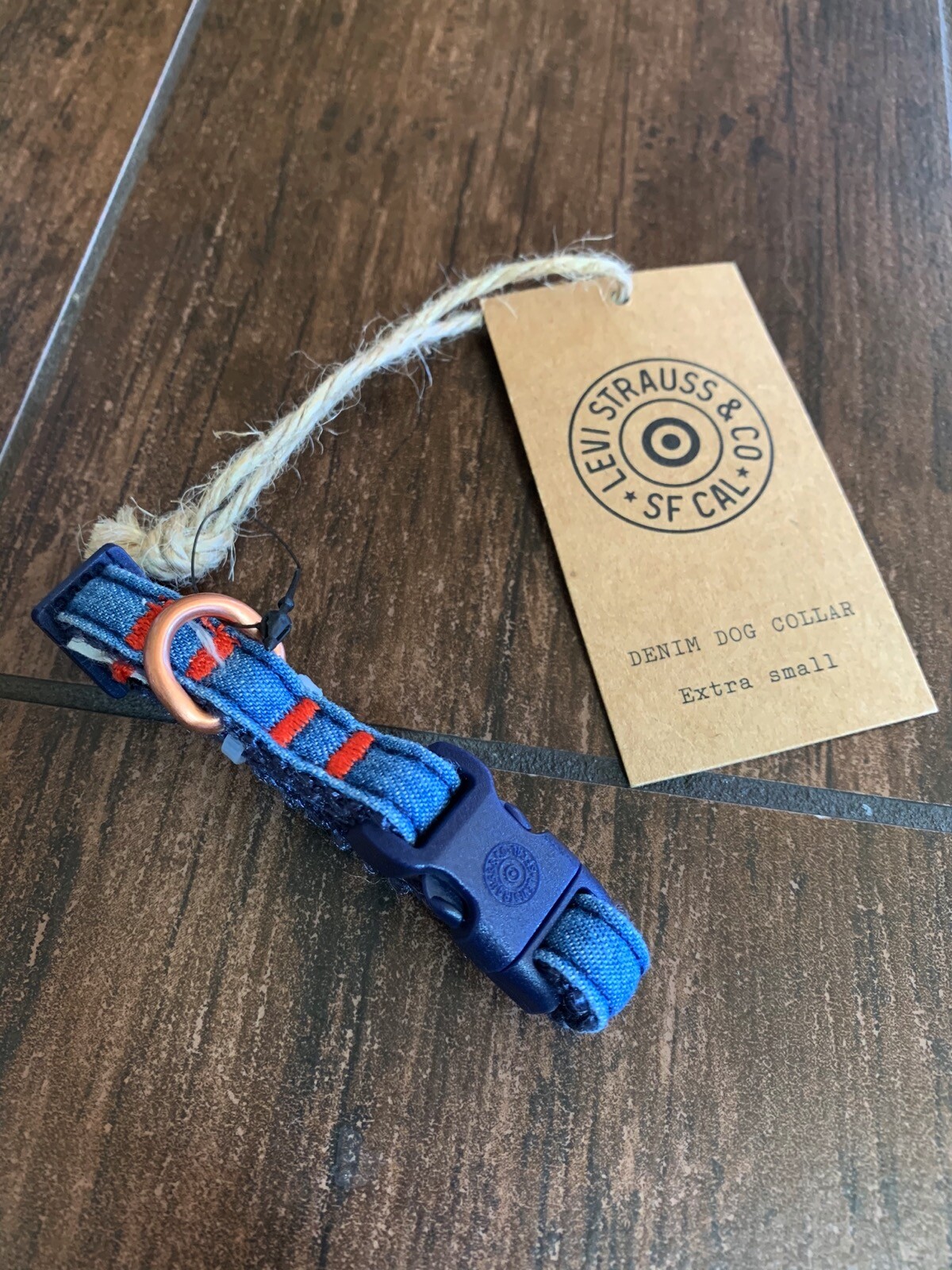 New Levi’s x Target Limited Edition Denim Dog Collar For Xtra Small XS Dogs