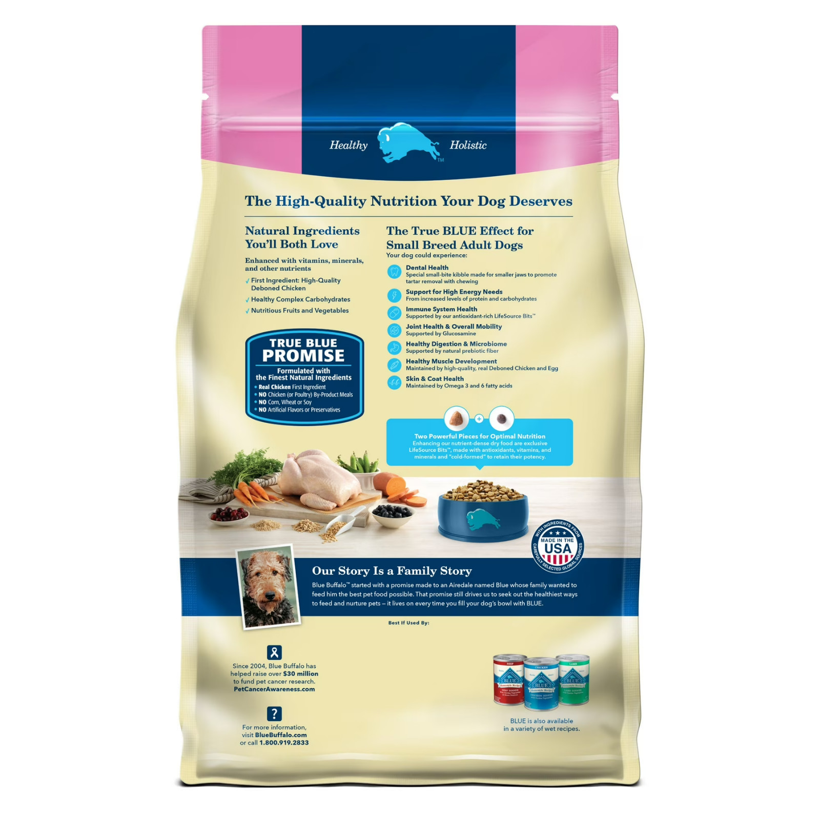 Blue Buffalo Life Protection Small Breed Chicken & Brown Rice Dry Dog Food 5 lb