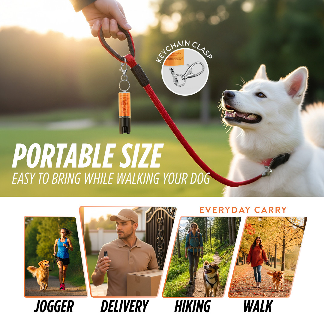 Citronella Dog Deterrent Spray, Training & Behavior Protector, Portable 0.5/2oz