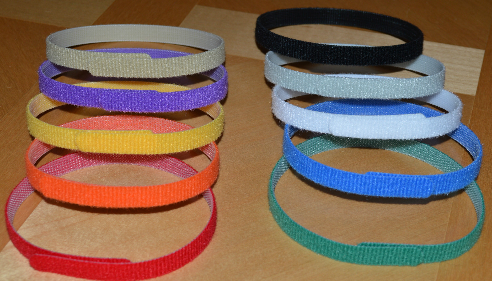 CollarSafe (12) 3/8″ Puppy ID Litter Bands Collars handmade w/ USA VELCRO® Brand