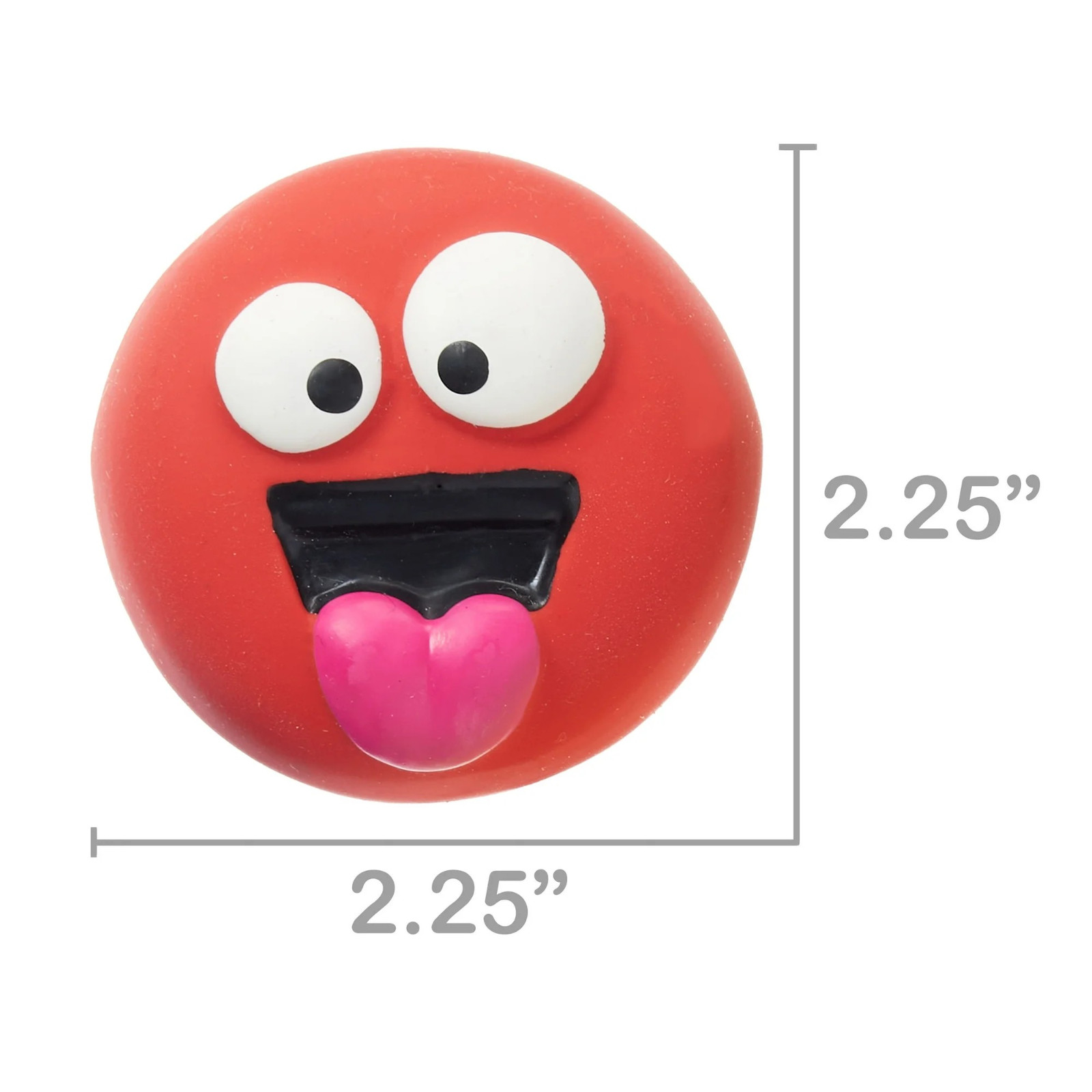 (2 pack) Vibrant Life 5pk EMOTICON LATEX DOG TOY,Comfort Squeak