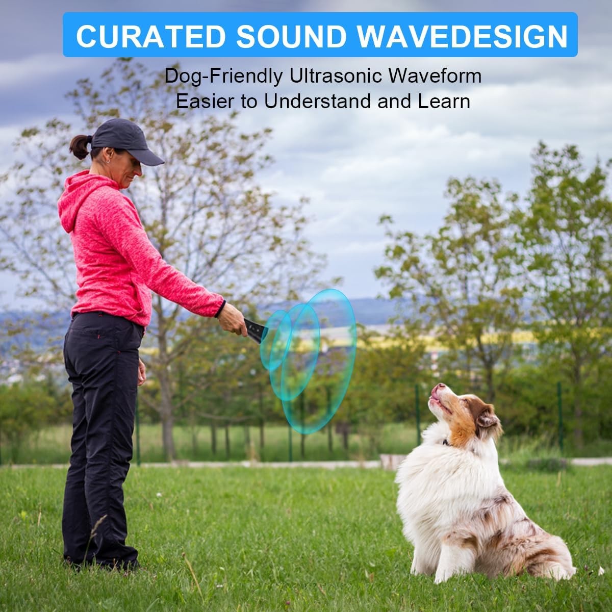Ultrasonic Anti Dog Barking Device Pet Trainer LED Light Gentle Chaser Style Lot