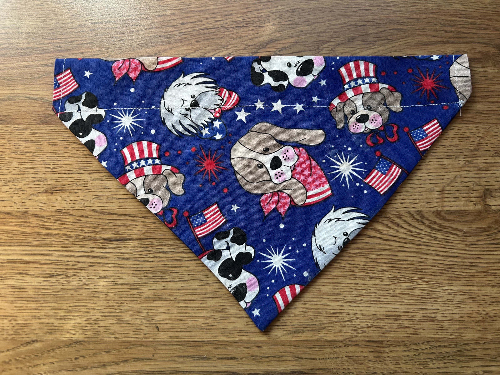 Over Collar Slide On Pet Dog&Cat Bandana Scarf (S/M/L) PATRIOTIC DOGS – New