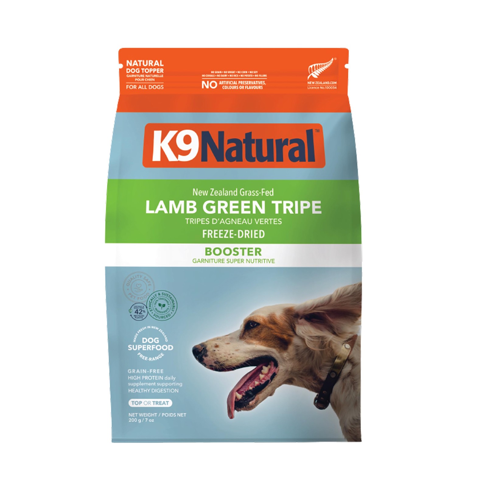 K9 Natural Freeze Dried Dog Food Topper with Verified 7 Ounce (Pack of 1)