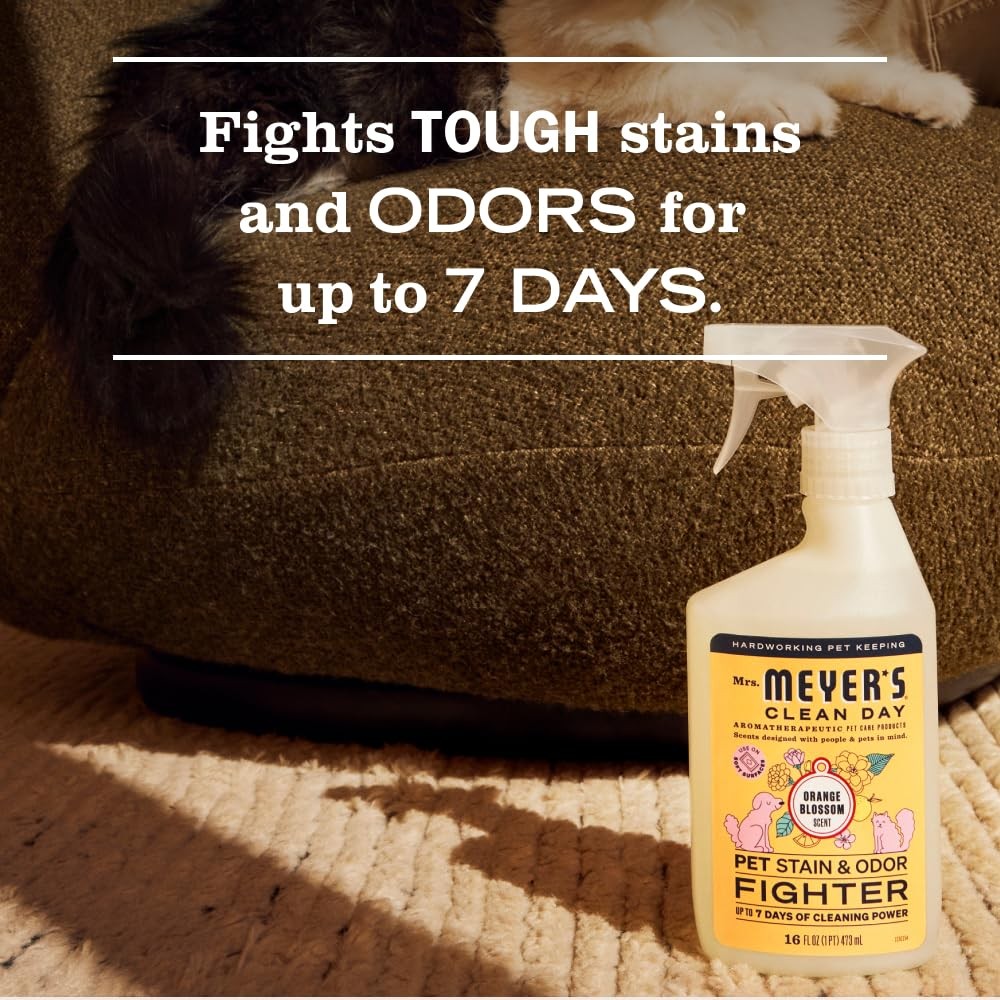 Mrs. MEYER’S CLEAN DAY Pet Stain & Odor 16 Fl Oz (Pack of 1), No Color
