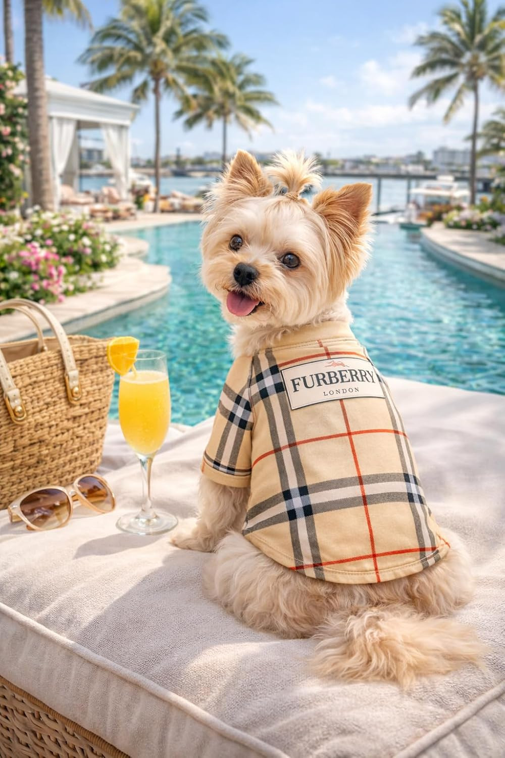 Luxury Designer Dog T Shirt – Trendy Puppy Clothes for Small Dogs, Fashion Pet T