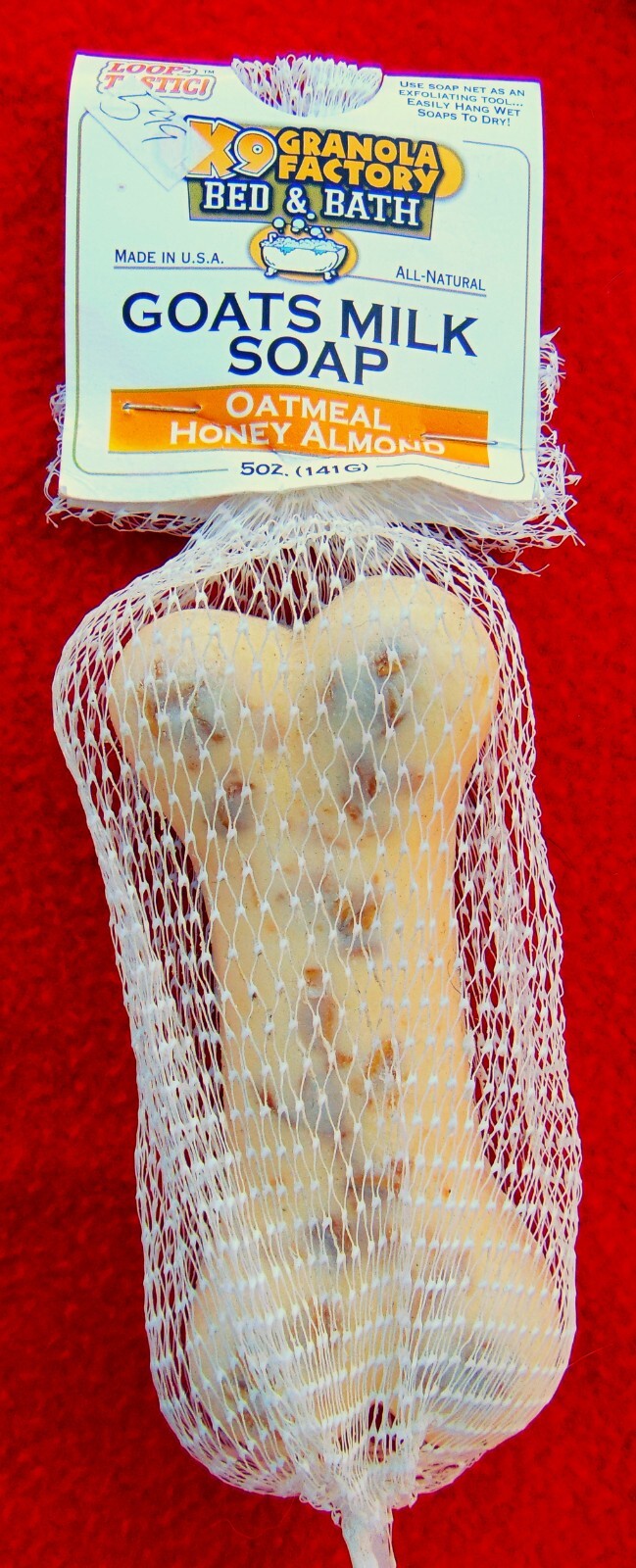 GOAT’S MILK SOAP FOR PETS ~ OATMEAL HONEY ALMOND FOR A HEALTHY COAT ~ 5 OZ.~ NEW