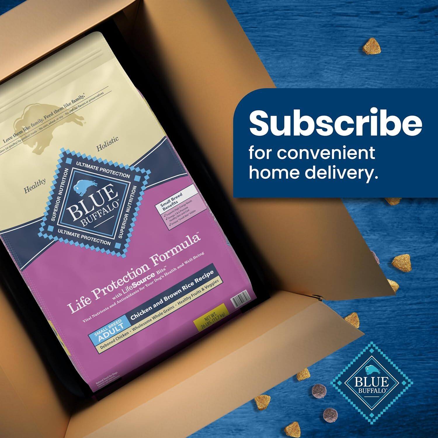 Blue Buffalo Life Protection Formula Small Breed Dry Dog Food Chicken Brown Rice
