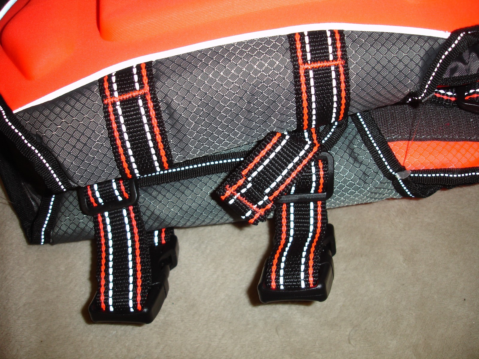 Arcadia Trail High Visibility Orange Dog Flotation Life Jacket Size MEDIUM NWT