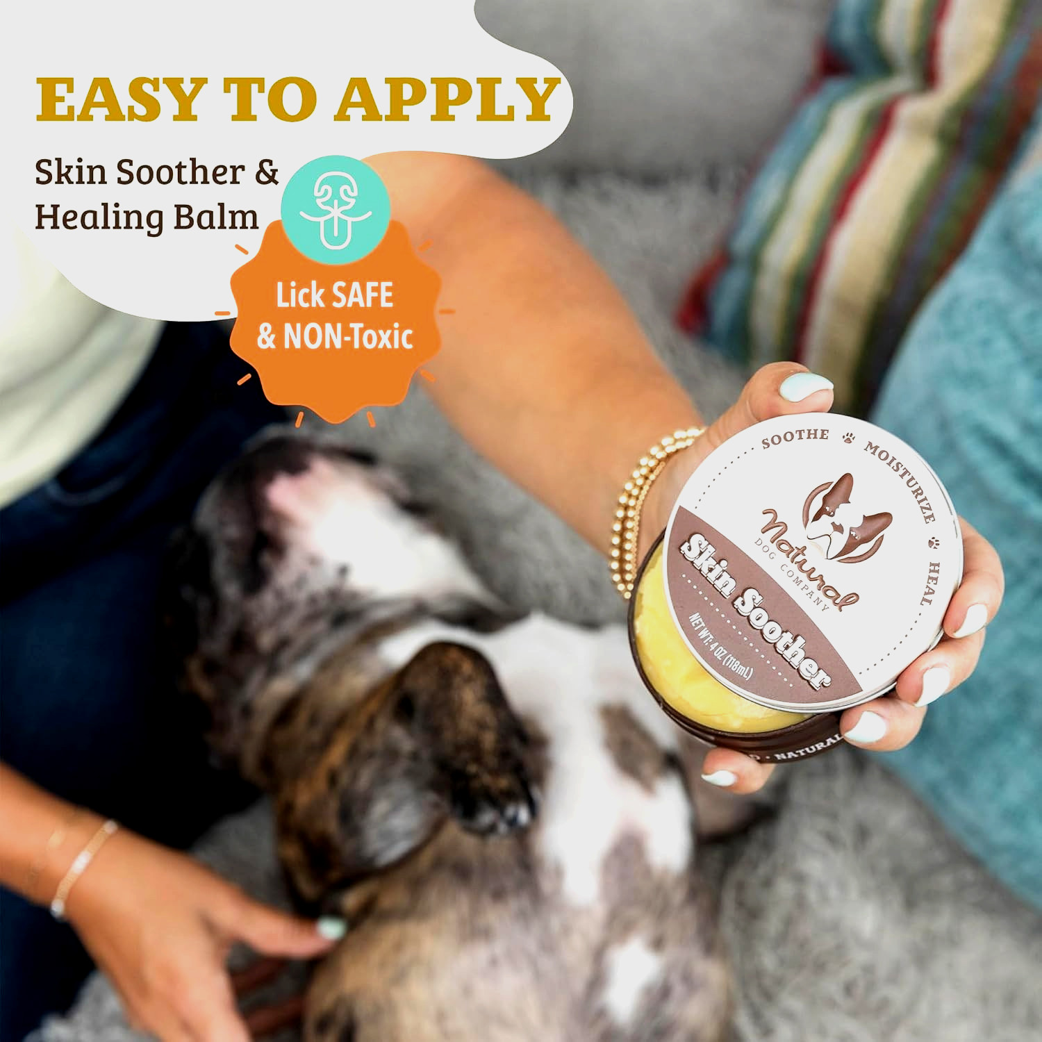 Natural Dog Company Skin Soother For Hot Spots Rashes Dry Skin 2oz 3 Pack