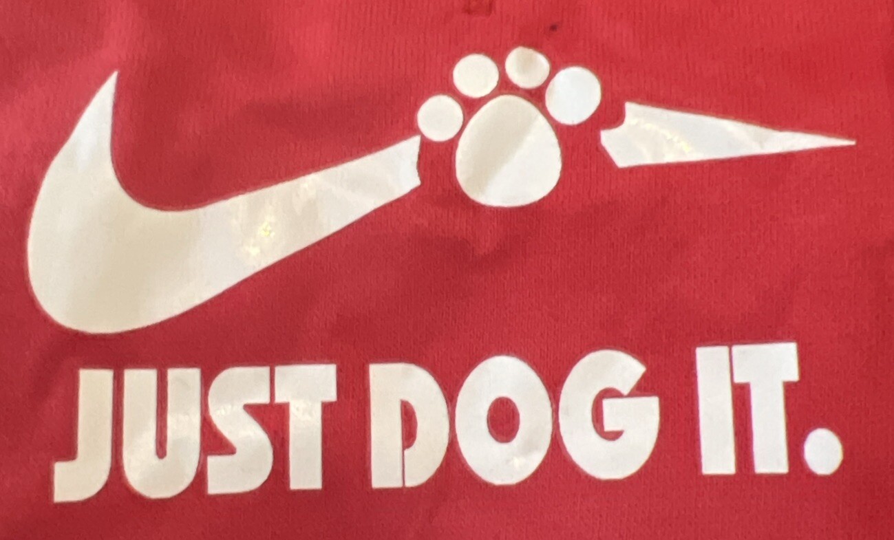 Just Dog IT. Xtra Small Red & Black Hoodie