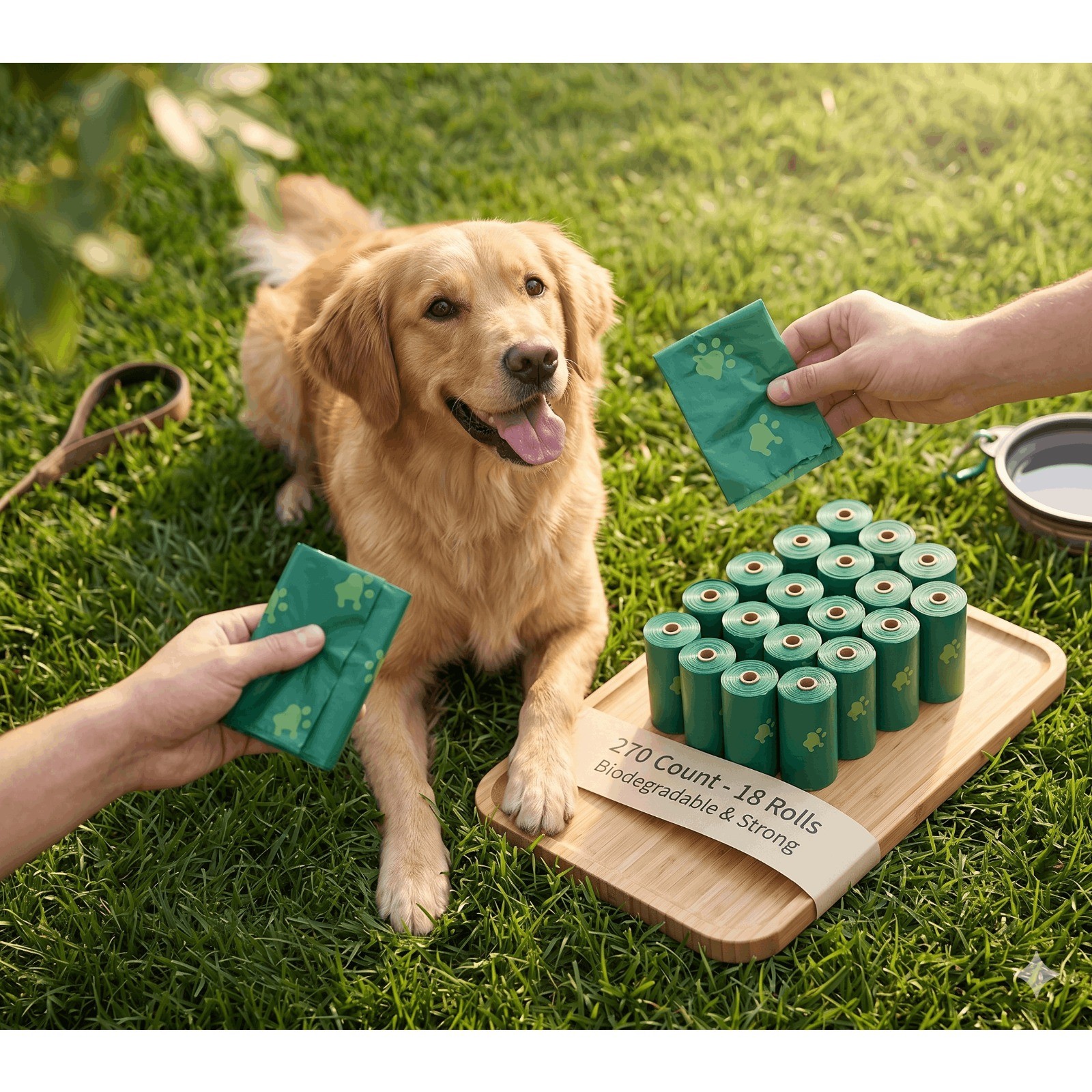 270ct Dog Poop Bags 13x9in, Thick Leak-Proof Pet Waste Refills, Biodegradable