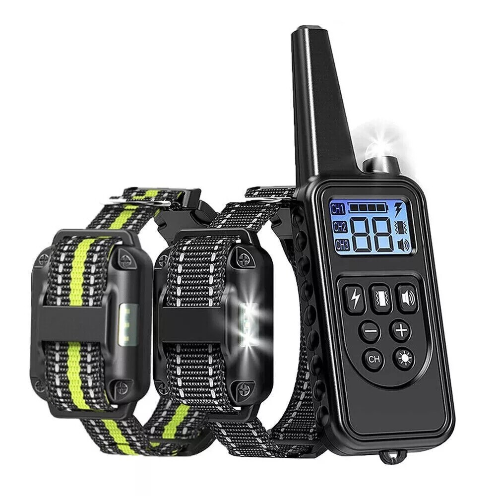 3000 FT Dog Training US Collar Rechargeable Remote Shock PET Waterproof Trainer