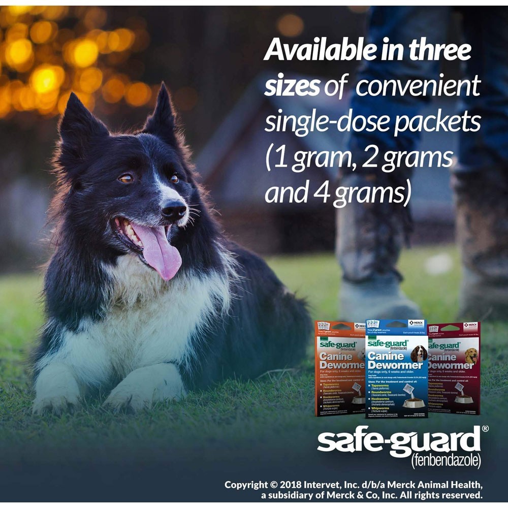Canine Dewormer for Dogs, 4gm pouch (ea. pouch treats 40lbs.)
