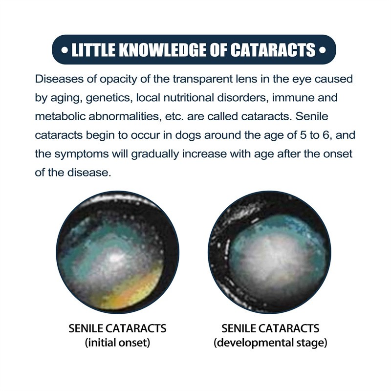 Cataract Drops for Dogs,Dog Eye Drops,Improve Vision Clarity,Improve Eye Visi