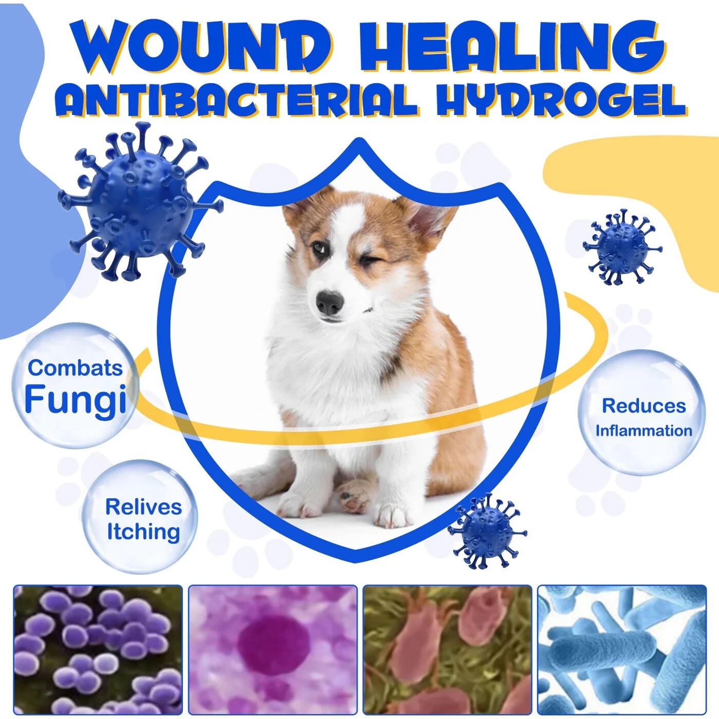 Wound Healing For Dogs Spray Skin Irritation & Itching Lower Infection Risk