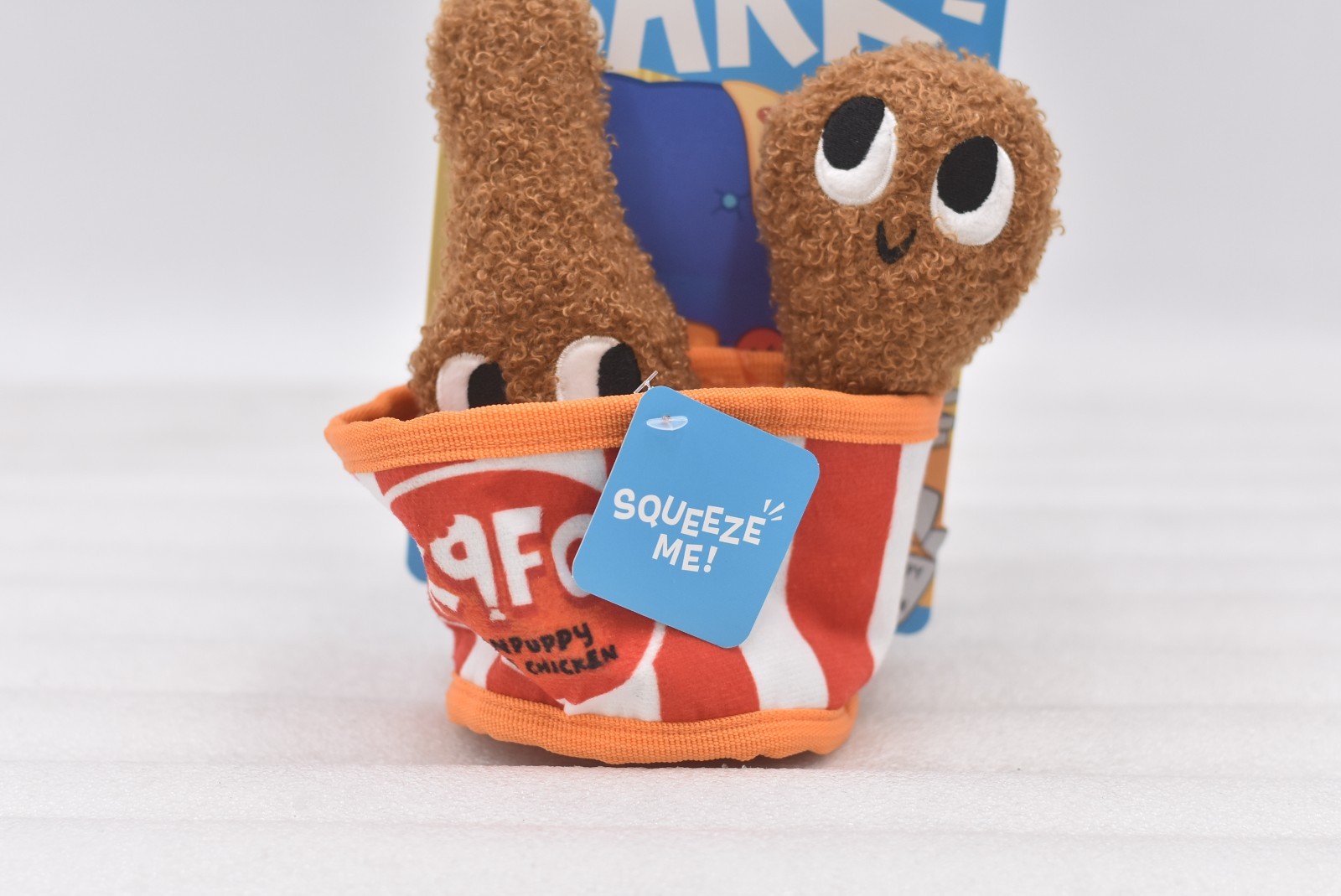 Bark Kenpuppy Fried Chicken Squeak Dog Toy 3 Piece set Xtra-Small to Small