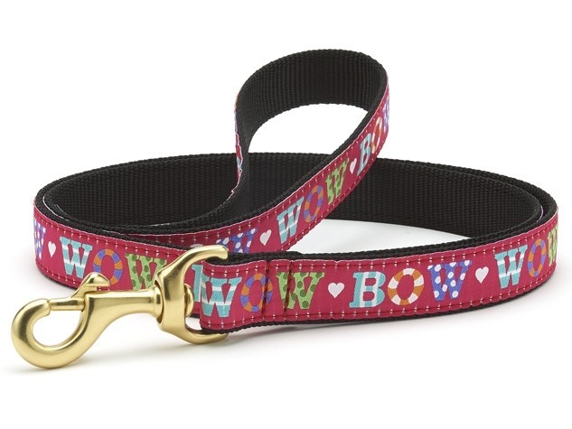 Up Country Dog Collar or Leash Bow Wow Pattern Sizes XS S M L XL XXLG