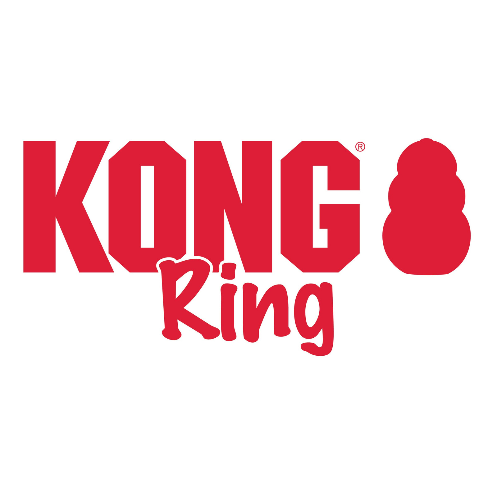 KONG Red Rubber Ring Dog Chew Toy Durable Pet Playtime Essential 1 Pack