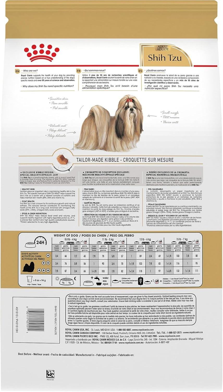 Royal Canin Shih Tzu Adult Dry Dog Food 2.5lb