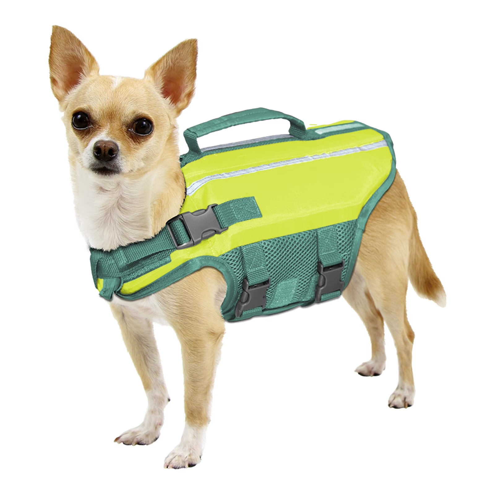 Vibrant Life Flotation Vest for Dogs, with Handle, Yellow, XS – New