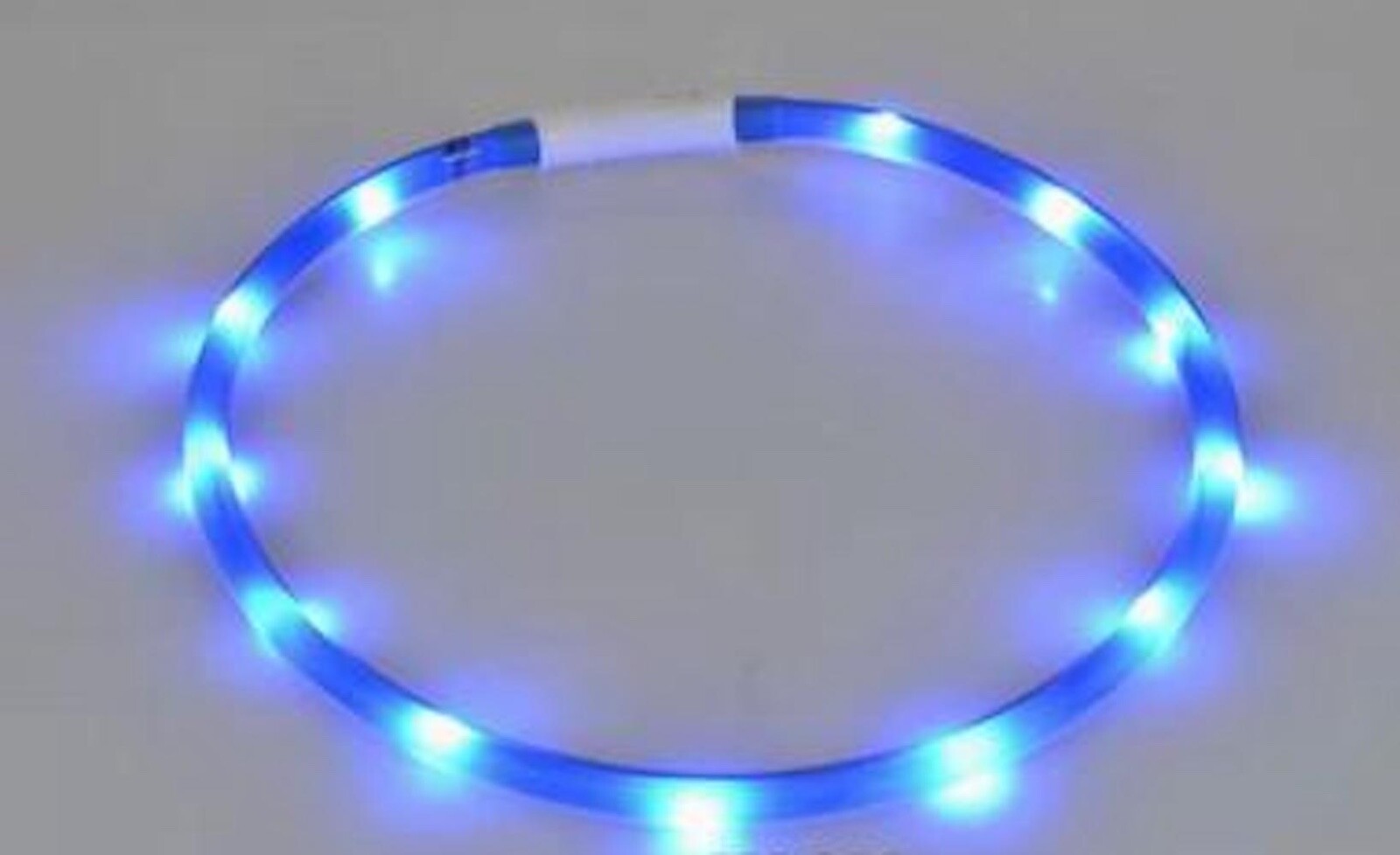 SOFT SILICONE LED FLASH dot LIGHT-UP glow el USB rechargeable Pet Dog Cat COLLAR