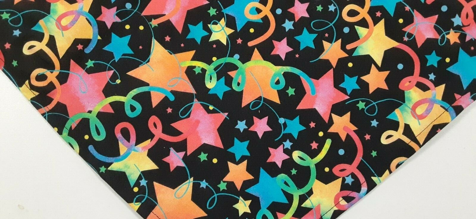 Dog Bandana/Scarf Tie On, New Year’s Day, Celebration, Stars, xS, S, M, L
