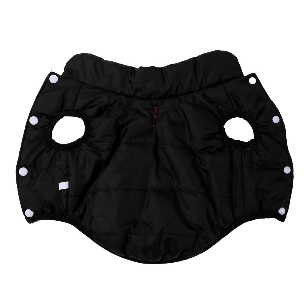 Reversible Waterproof Dog Jacket with Zipper Warm Windproof Pet Coat