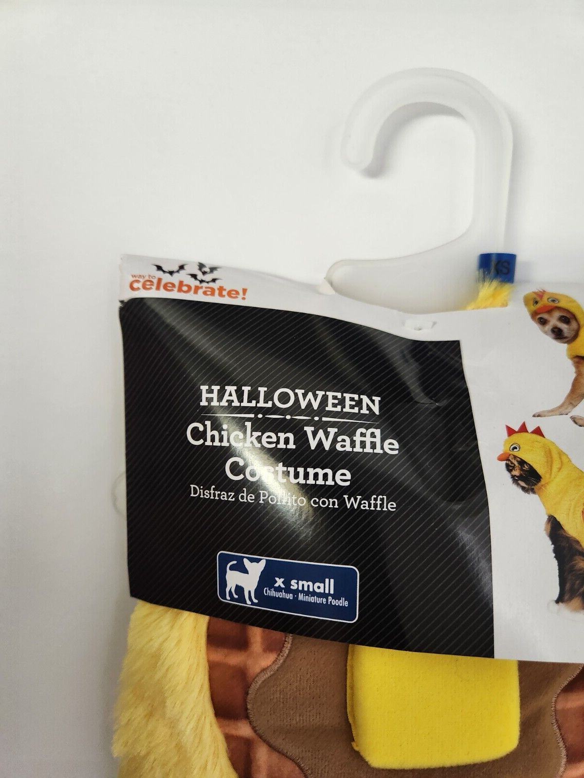 Halloween Costume for Dogs or Cats “Chicken & Waffles” Size: Xtra Small *NEW*