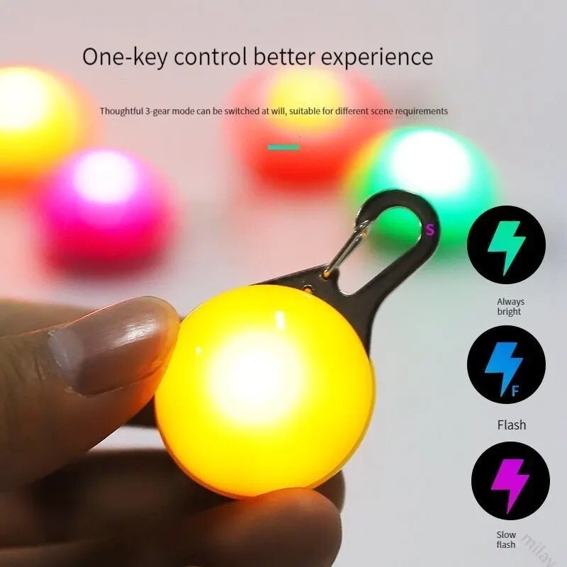 1pcs Pet Collar Pendant LED dog collar Night light pendant security luminous