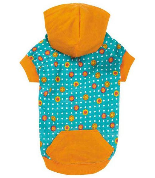 Dog Blooming Brights Pullover T-Shirt Hoodie Tee Top Pet Hood East Side Col