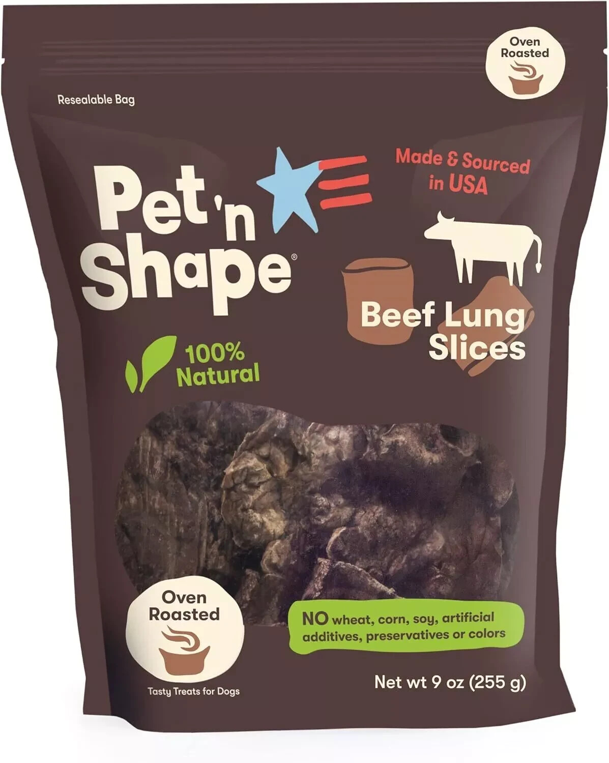 Beef Lung Dog Treats – Made and Sourced in the USA – Training Treat – 9 Ounce