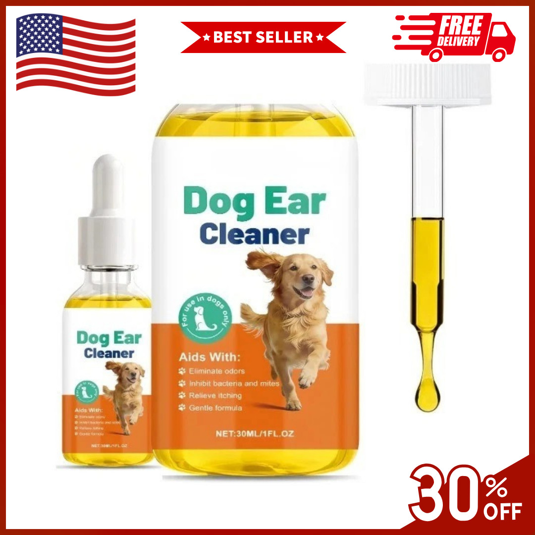 Pup Labs Ear Clear, Natural Dog Ear Cleaner and Infection Treatment for Dogs NEW