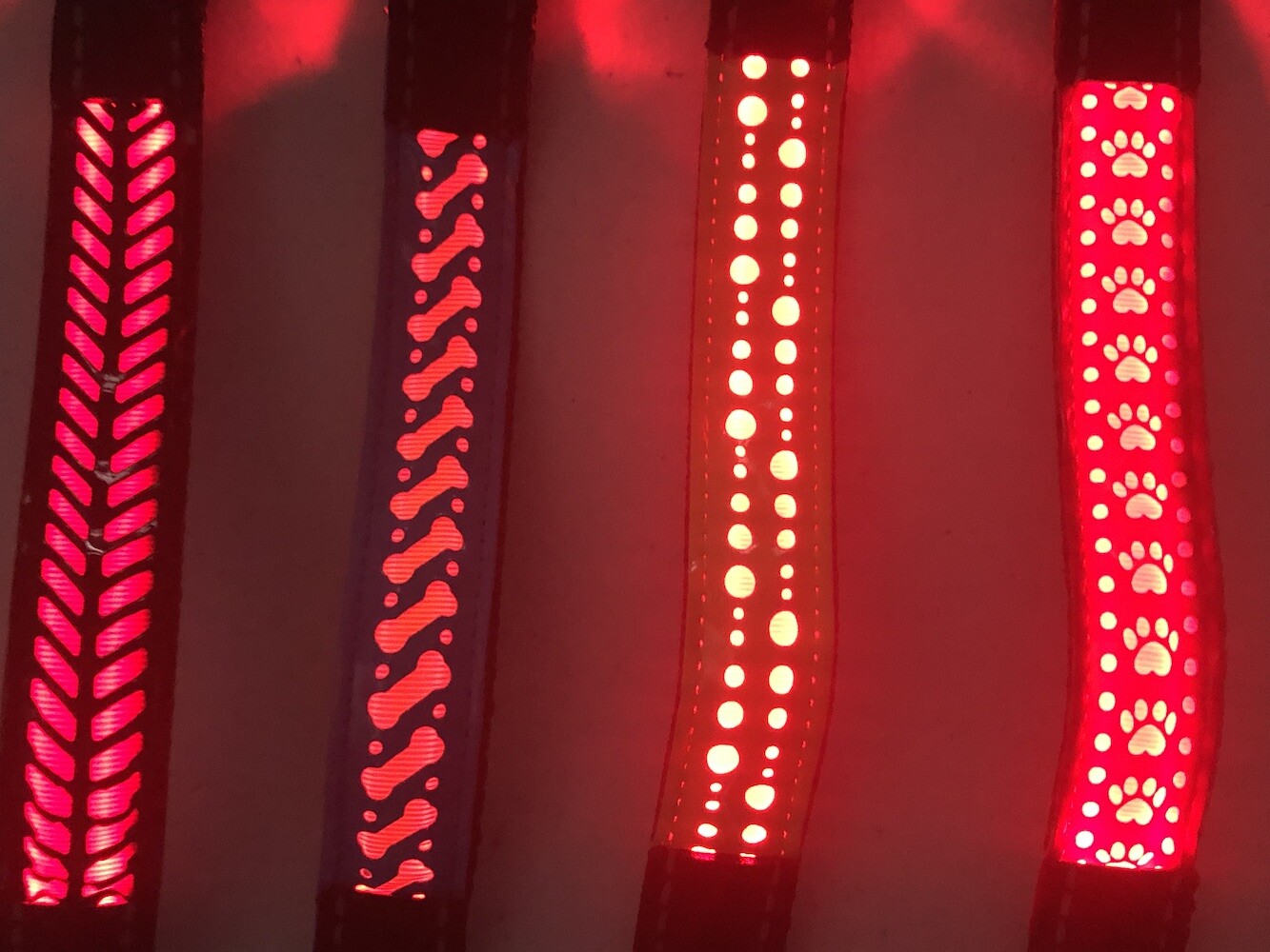 PREMIUM DURABLE rugged RECHARGEABLE GLOW LED COLLAR Pet Dog Flash Light Safety