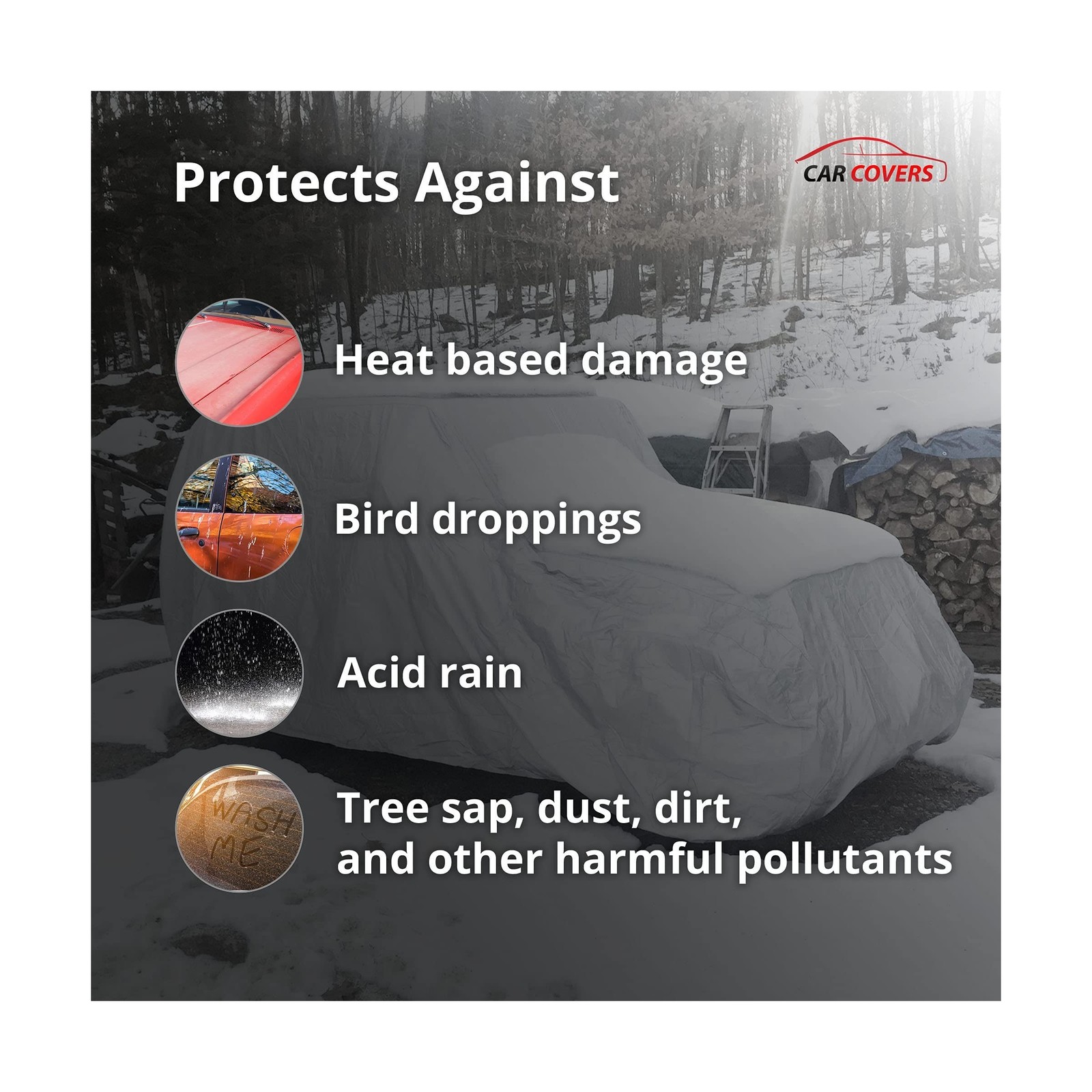 CarCovers Weatherproof SUV Cover & Warranty Compatible with Mercedes-Benz 201…