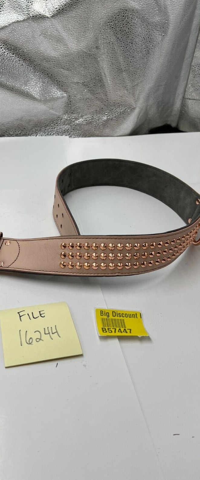 QTY 2 Bond & Co. Big DOG LEATHER BROWN COLLAR XXL XXXL 27”- 32” 90-140 LB