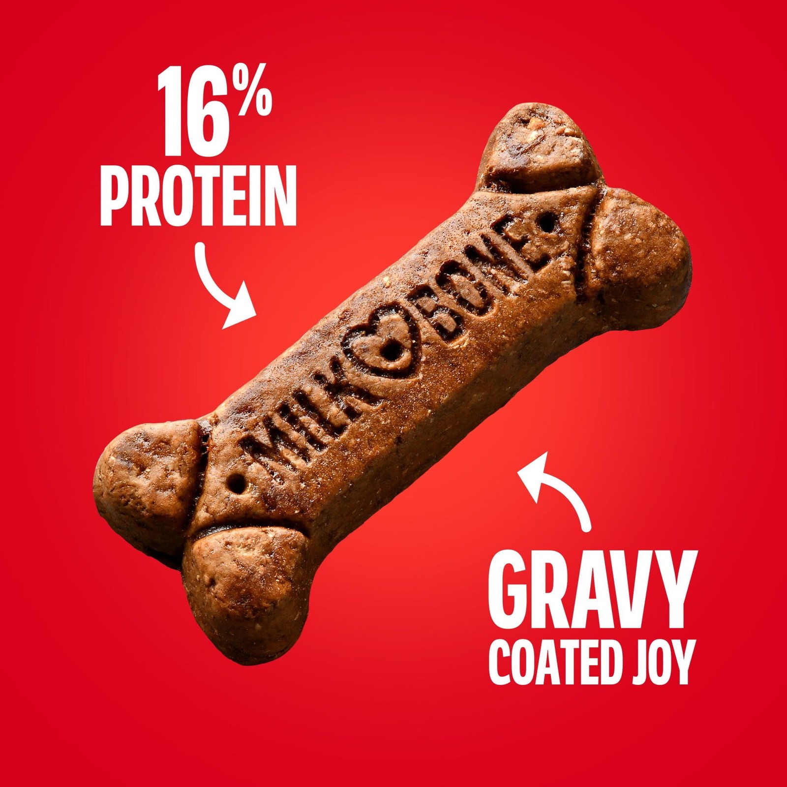 Milk-Bone Gravy Bones Dog Treats with 4 Meat Flavors Coated in Gravy, 7 LBS*