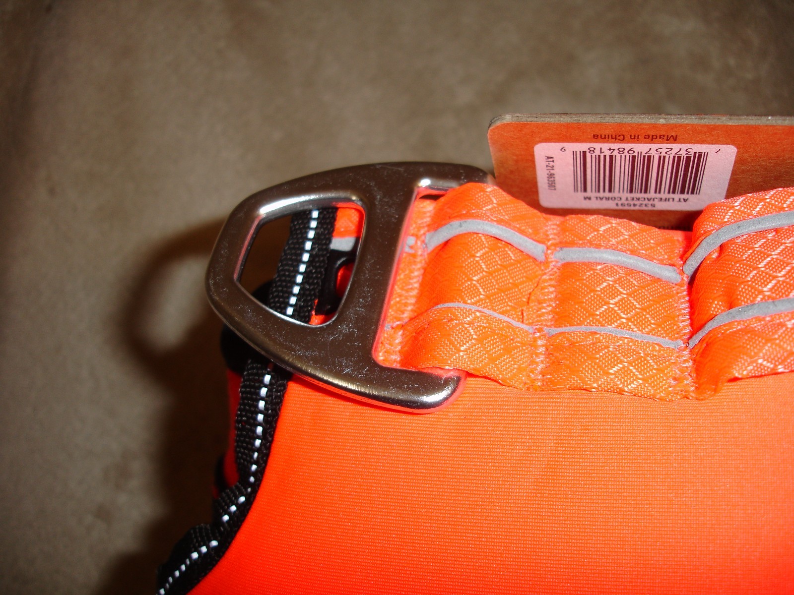 Arcadia Trail High Visibility Orange Dog Flotation Life Jacket Size MEDIUM NWT