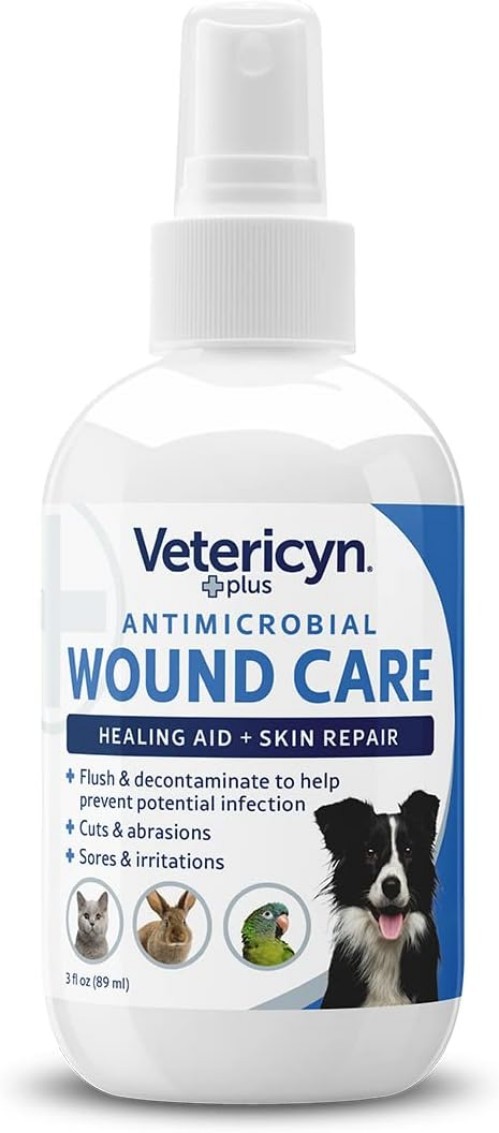 Plus Dog Wound Care Spray | Healing Aid and Skin Repair, Clean Wounds, Reliev…