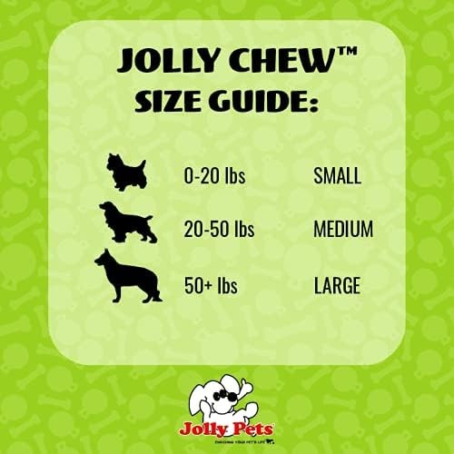 Jolly Pets Jolly Bone Durable Interactive Float Chew Dog Toy Blue USA 8 inch