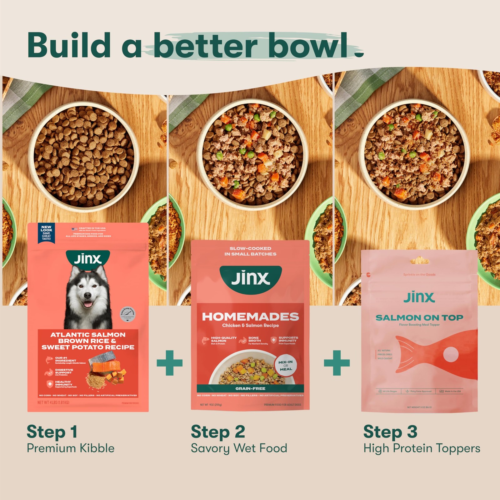Jinx Premium Grain-Free Dry Dog Food, for All Lifestages 4 Pound (Pack of 1)