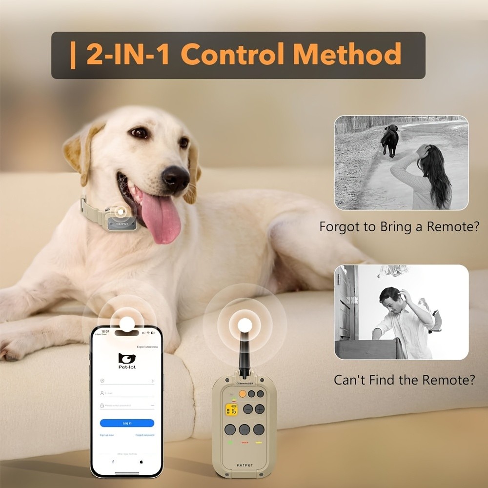 2in1 Dog Shock Collar Training w/ Remote 1/2 Mile IPX7 Waterproof Electric US